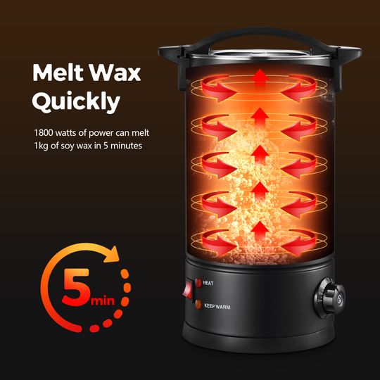 5L Electric Wax Melter for Commercial or Home Candle Making