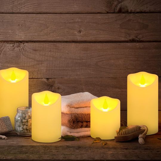 Battery operated deals outdoor candles