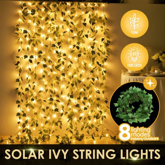 Outdoor solar led curtain 2024 string lights