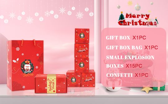 Surprise Gift Box Explosion for Money, Unique Folding Bouncing Red Envelope  Gift Box with Confetti, Cash Explosion Luxury Gift Box for Birthday  Anniversary Valentine Proposal (15 Bounces) (Green Christmas)