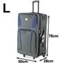 Travel Luggage 4 Piece Set with Expandable Compartment-Blue