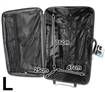 Travel Luggage 4 Piece Set with Expandable Compartment-Blue