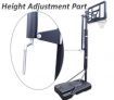 Basketball Ring and Stand - Portable - Adjustable 2.3m - 3.05m approx.
