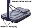 Basketball Ring and Stand - Portable - Adjustable 2.3m - 3.05m approx.