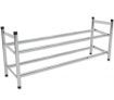 Shoe Rack - Expandable Two Tiers with Steel Chrome Finish