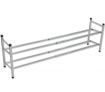 Shoe Rack - Expandable Two Tiers with Steel Chrome Finish