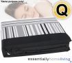 Sheets - Queen Size Polyester Bed Sheet Set - Two Tone Duo Jet Black