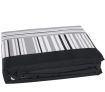 Sheets - Queen Size Polyester Bed Sheet Set - Two Tone Duo Jet Black