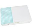 Cot Sheets Set with Gingham Cuff - Cotton Baby Bedding Sheets - Green