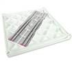 Square Table with Removable Aluminium Legs - Compact, Portable, White