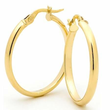 half round earrings
