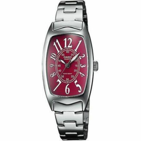 casio red dial watch