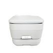 Portable Toilet 10L Camping Potty Restroom Outdoor Travel Boating Caravan Square Light Gray