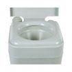 Portable Toilet 20L Camping Potty Restroom Outdoor Travel Boating Caravan Square Light Gray