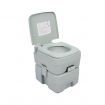 Portable Toilet 20L Camping Potty Restroom Outdoor Travel Boating Caravan Square Light Gray