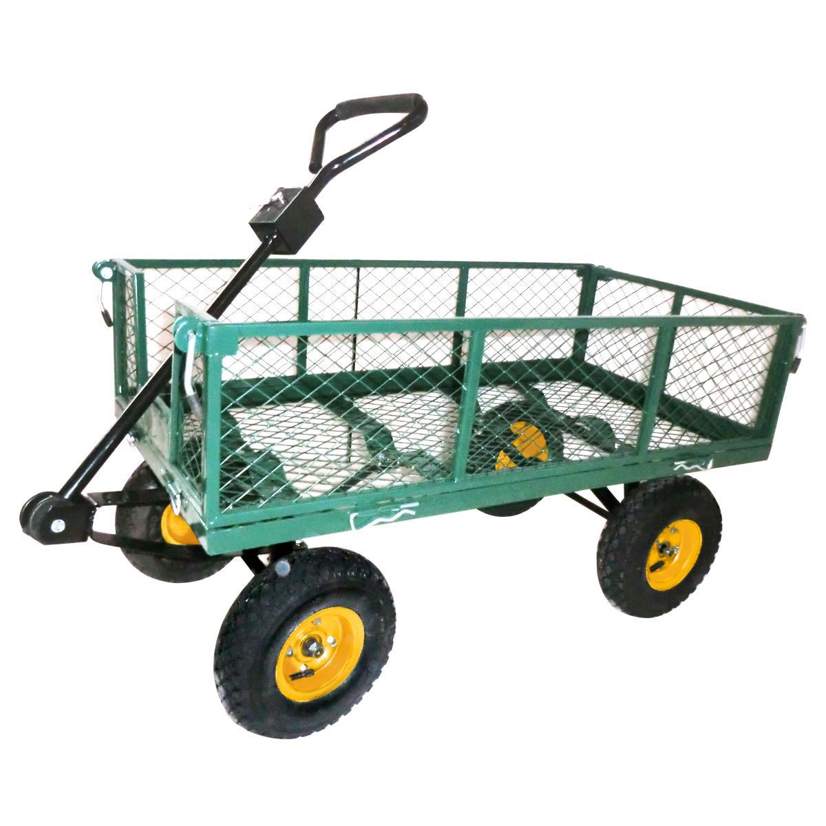 Garden Cart - Mesh Wheelbarrow with 300kg Max Capacity - Green | Crazy ...