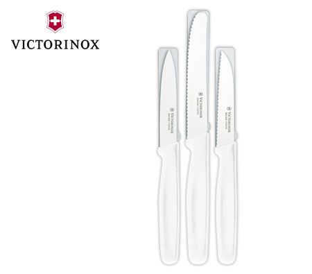Victorinox Paring Knives - Household White Handle - 3pc Knife Set