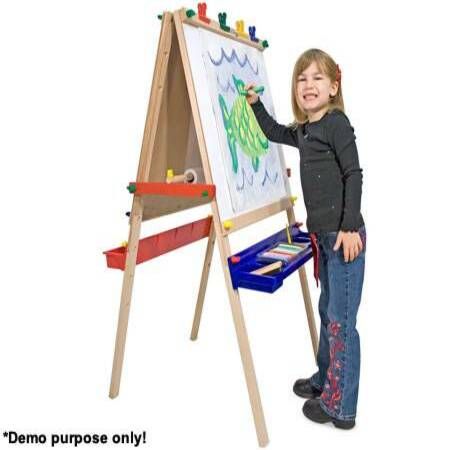 kids easel with real chalkboard