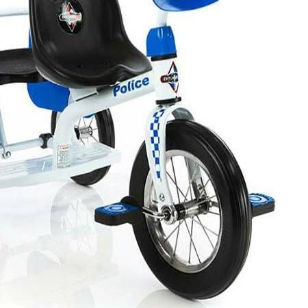 Tandem Bike Tricycle with 3 Wheels 2 Seats Police Themed Eurotrike