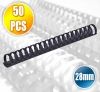 Box of 50 28mm A4 Plastic Comb Binder Rings