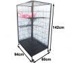 Bird Parrot Pet Cage - Super Large Cage with 3 Levels for Small Animals