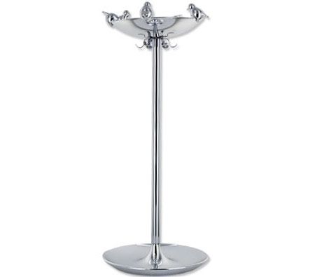 Umbra Jewellery Holder Stand - Chrome Plated Bauble Bird Bath Design