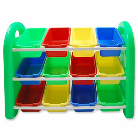 coloured plastic childrens toy storage boxes