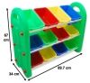 Multi-Coloured Plastic Children's Toy Storage Boxes