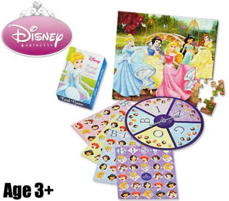 Disney Princess in 1 Game, Card Game and Puzzle Set