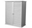 Wooden Shoe Storage Cabinet - 21 Spaces - White