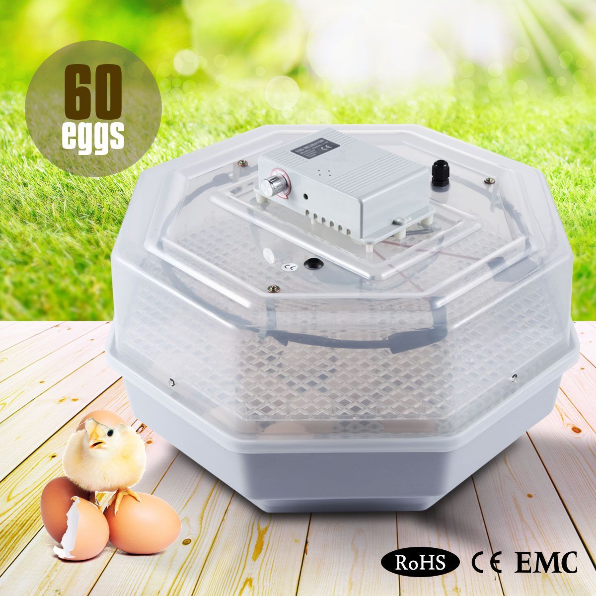 60 Poultry Egg Electronic Incubator