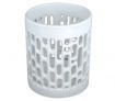 Candle Holder - Ceramic Cylinder Design - 10.5cm Tall White