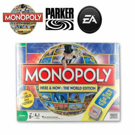 Monopoly Here & Now: The World Edition Game For 8+