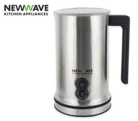 NewWave Automatic Milk Frother For Cappuccino & Cafe Latte - Silver