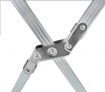 Camping Chair for the Outdoors - Aluminium Frame - Beige/Red