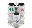 Casa Mia Glass Jars - Set of 5 for Oil/Vinegar/Salt/Pepper