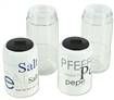 Casa Mia Glass Jars - Set of 5 for Oil/Vinegar/Salt/Pepper