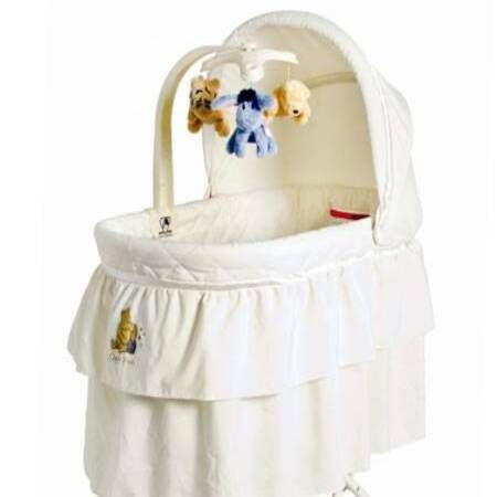 Bright Starts Winnie The Pooh Vibrating Baby Bassinet Classic Pooh