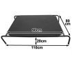 Trampoline Pet Dog Bed - 90cm x 80cm, Black