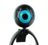 Rock 1.3 Mega Pixel COMS Plug & Play Web Camera with Built-in Mic - Blue and Black