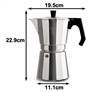 Pezzetti Aluminium Coffee Maker - Silver, 9 Cup 