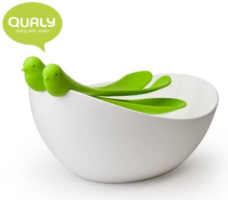 Qualy Sparrow Salad Set - Green