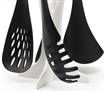 Sparrow Design Serving Utensils with Holder - Green, Set of 4