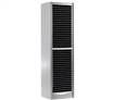 Wooden DVD Tower Rack - 40 DVD Capacity, Silver