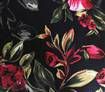 Printed Microfibre Sateen Silk Flower King Bed Quilt Cover Set