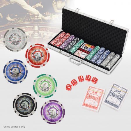 500 Holographic Chip Professional Poker Game Set - Crazy Sales