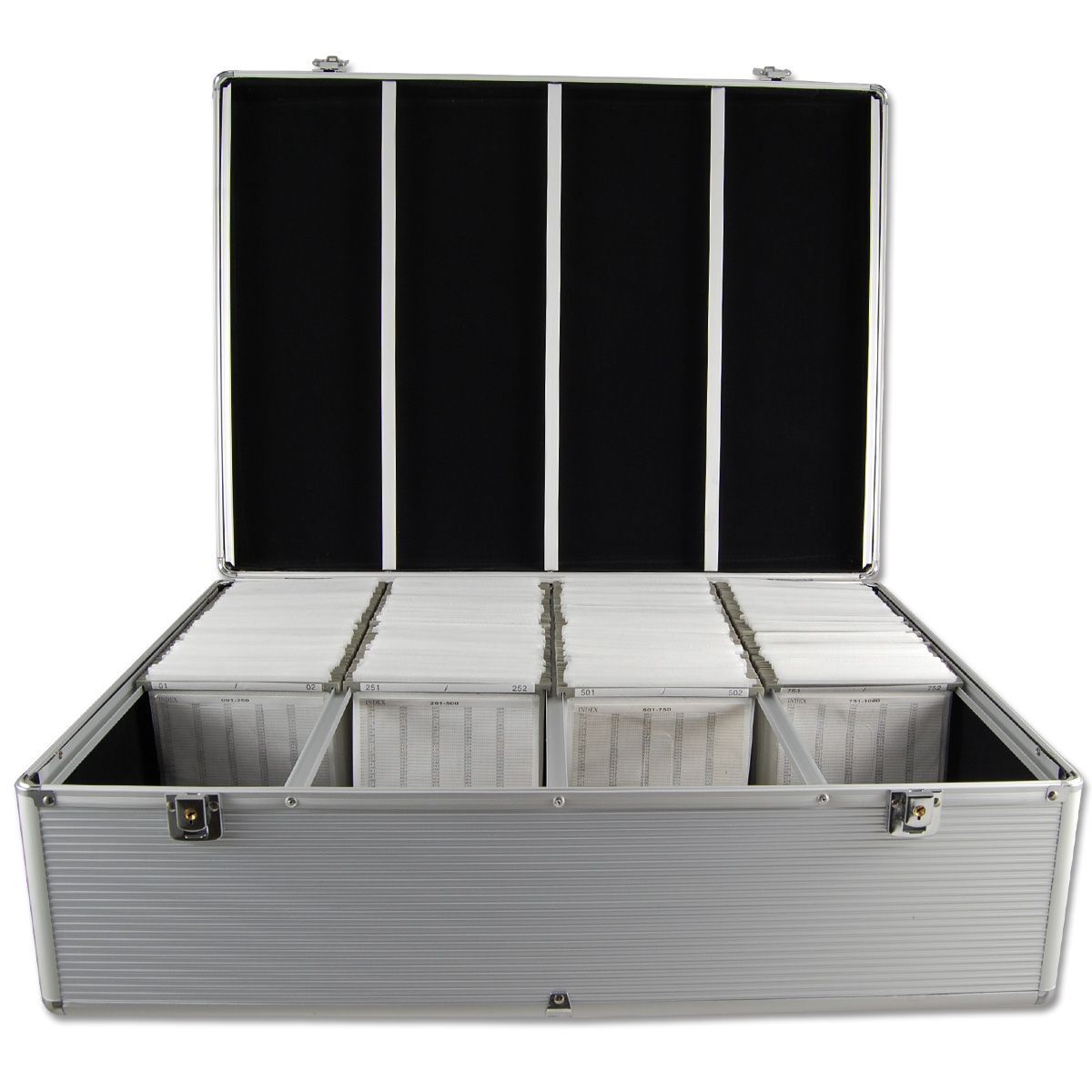 1000 Disc Aluminum CD/DVD Storage Box Case Crazy Sales