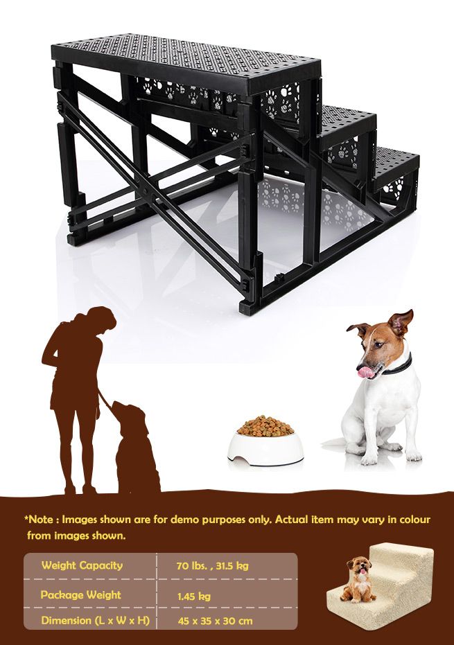 Dog Steps Deluxe with Two Washable Covers 3 Steps Crazy Sales