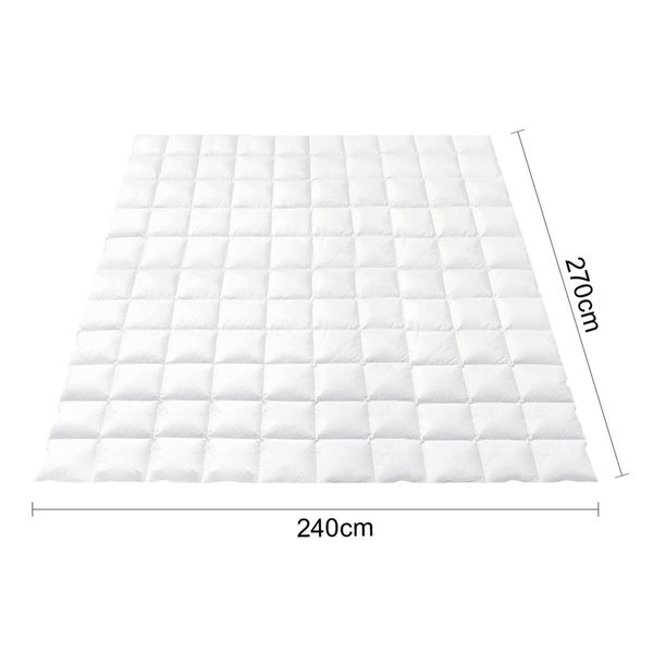 Giselle Bedding Duck Down Feather Quilt 500GSM Super King