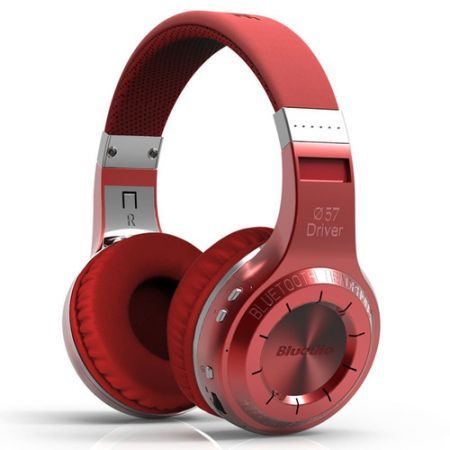 Bluedio Turbine Hurricane H+ (Plus) Bluetooth 4.1 Stereo Headphones Headset - Black + Red